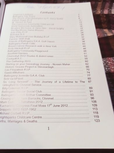 2012. Ballingarry Parish Journal. 2012.