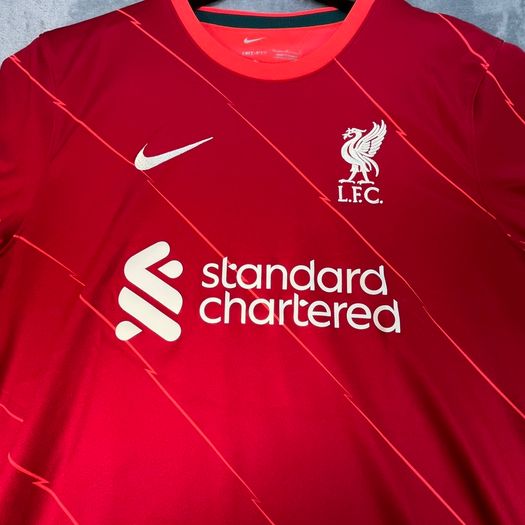 Liverpool Shirt Mens L Red Home 2021/22 Football Nike Dri-Fit DB2560-688 VGC