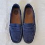 Zara boy's Navy suede shoes size UK1 (Eur 33) Image 2