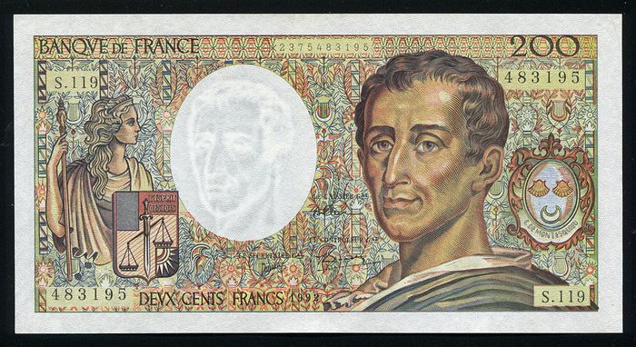 FRANCE - 200 Francs 1992 Banknote P-155e - (aUNC)