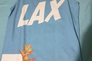 centered lax blue small medium tank top