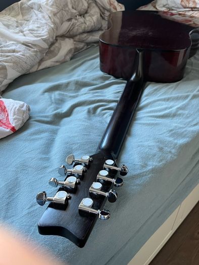 Washburn acoustic guitar bouzouki conversion.