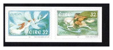 1997 Ireland Europa Tales & Legends (Children of Lir & Oisin and Niamh) Self-Adhesive Commemorate Stamps Mint Never Hinged (MNH)