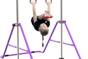 Gymnastics Bars, Horizontal Bar Expandable Gymnastics Kids Bar Folding Bar Junior Training Bar Multifunction Gym Training Equipment Home Training Adjustable Height Kip Bar