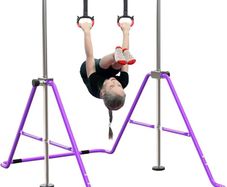 Gymnastics Bars, Horizontal Bar Expandable Gymnastics Kids Bar Folding Bar Junior Training Bar Multifunction Gym Training Equipment Home Training Adjustable Height Kip Bar