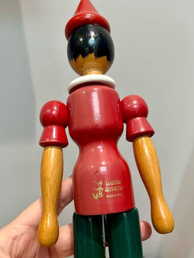 Vintage Wooden Pinocchio Doll