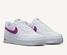 Nike Air Force 1 '07 White / Bold Berry - Speed Yellow