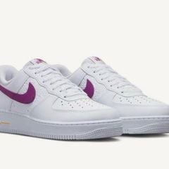 Nike Air Force 1 '07 White / Bold Berry - Speed Yellow