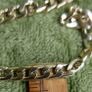 Vintage extra long Gold Plated Curb Link Chain 46" Image 8