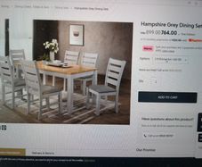 Hampshire Grey Dining table set