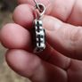 Vintage Black Onyx and Moonstone Sterling Silver Pendant Set Image 8