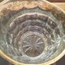 Art Deco Davidson Jacobean Pressed Glass Large 1.5 Pint Jug / Pitcher with Gold Decorative Rim Handle & Base Image 10