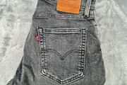 Levi's 512 Tapered Jeans Slim Fit - Premium Big E W34 L24 Washed Black/Grey