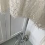 top Bnwt Zara lace tshirt top size small oversized ivory lace short sleeve top Image 3