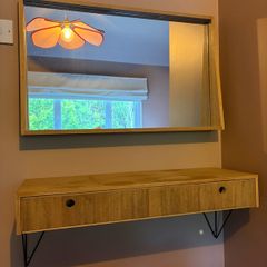 Mirror and console table