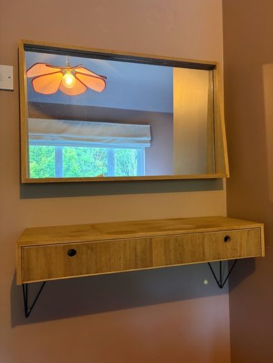 Mirror and console table