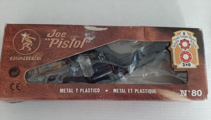 vintage new toy gun in box and holster