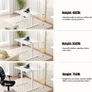 Low Height Electric Standing Desk 80x60cm, Lifts 48-75 cm, White Height Adjustable Desk, Lockable Wheels, 2 Memory Heights, 2 Hooks, Low Desk with Smart Panel, Splice Board, for Home Office Image 5