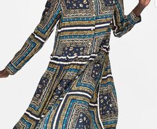 ZARA shirt dress with frill New S