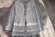 Elisa Cavaletti by Daniela Dalla Valle Italian Designer Statement Coat Size S