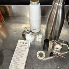Kayser INOX 1.0L Professional Stainless Steel Cream Whipper (Complete Set) + Spare Body