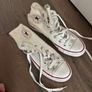 Converse white high top trainers chucks size 5 Image 2