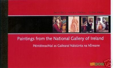 2003 Ireland 140th Anniversary of National Gallery of Ireland Commemorative Stamp Booklet Mint Never Hinged (MNH)