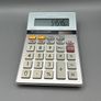 Sharp Calculator Elsi Mate EL-331ER Twin Power Silver 10 Digit Semi Desktop Image 4
