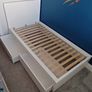 Ikea Malm single bed with 2 drawers and slats Image 2