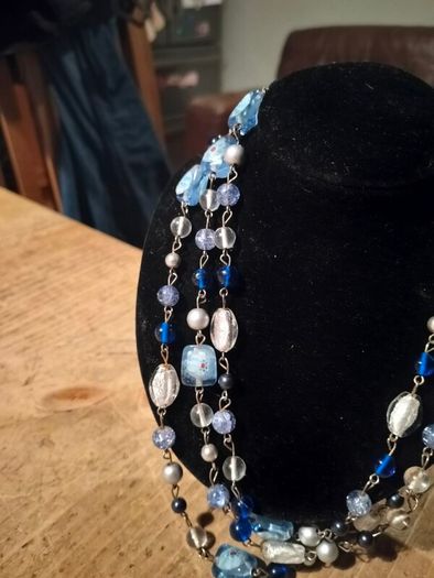 vintage multi-strand statement necklace.