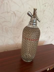 Vintage glass soda siphon