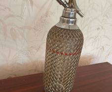 Vintage glass soda siphon