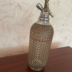 Vintage glass soda siphon