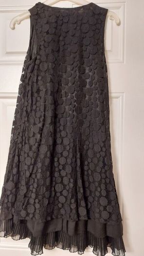 Mini black lace dress
