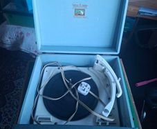 HMV vintage turntable.