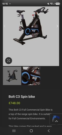 bolt spin bike brand new ex display