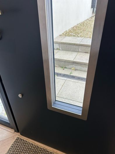 front door frame &  glass panel