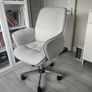 Grey Fabric Swivel Office Chair Image 3