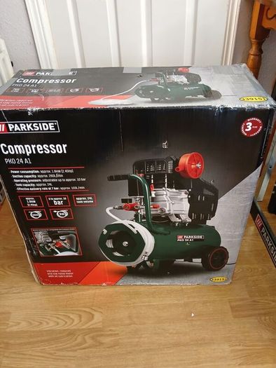 Parkside compressor and air tool accessory kit bundle.