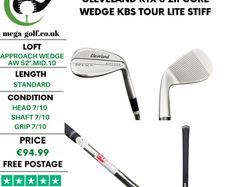 Cleveland RTX 6 Zipcore Wedge Aw 52 Degree.Mid.10 / Kbs Tour Lite Stiff