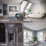 LED Ceiling Light, Elegant Curved Design Ceiling Lights, 4 Built-in LED Boards, 28W Cool White Light 6000K,Modern Ceiling Fixture for Living Rooms, Bedroom, Kitchen Hallway (FREE SHIPPING) Image 3