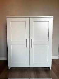 IKEA white BRIMNES cabinet with doors, white, 78x95 cm