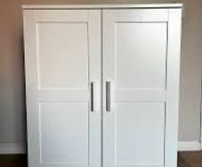 IKEA white BRIMNES cabinet with doors, white, 78x95 cm