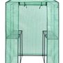 Foil Greenhouse Tomato House Plant House with 4 Shelves Roll-Up Door Image 8