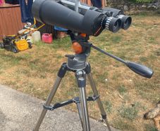 tripod and binoculars