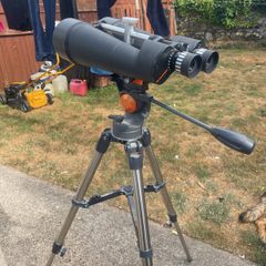 tripod and binoculars