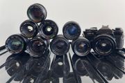Chinon camera &amp; 9x lenses Pentax K mount