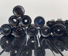 Chinon camera & 9x lenses Pentax K mount