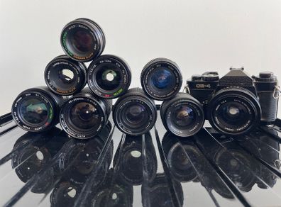 Chinon camera & 9x lenses Pentax K mount