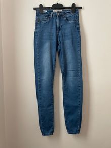 DIESEL JEANS High Waist Skinny Leg Bum Lift Blue Size 26/32!